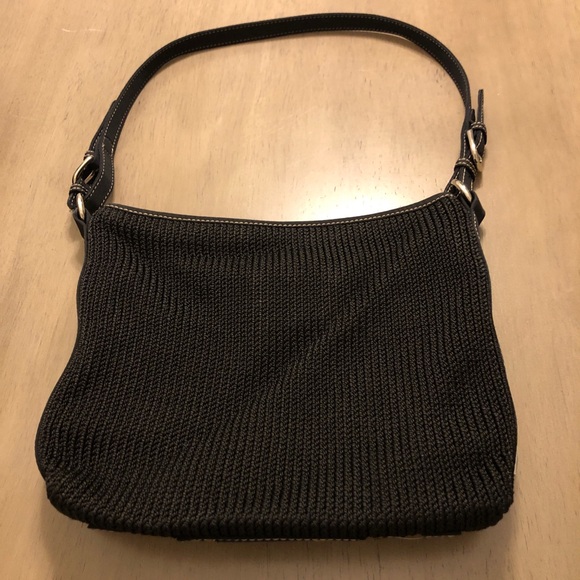 The Sak Black Knit Shoulder Bag - Picture 3 of 13